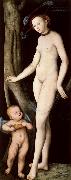 Lucas Cranach the Elder Venus and Cupid Carrying a Honeycomb